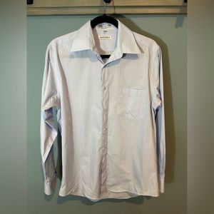 Armando Button Down Long Sleeve Dress Shirt in Light (Oxford) Blue